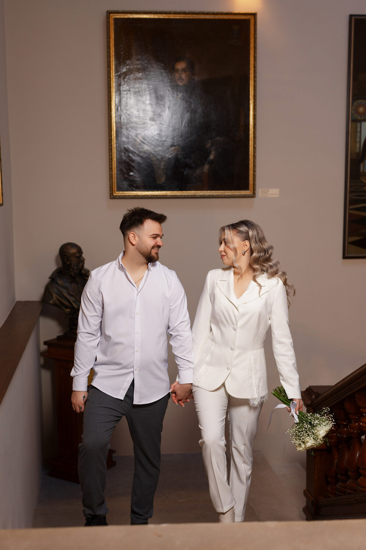 Cununie civilă la palat în Cluj, miri fotografiați editorial (9)