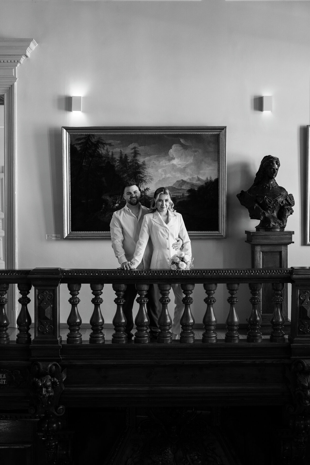 Cununie civilă la palat în Cluj, miri fotografiați editorial (10)
