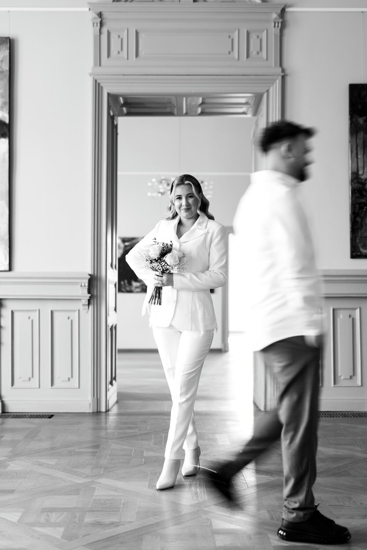 Cununie civilă la palat în Cluj, miri fotografiați editorial (13)